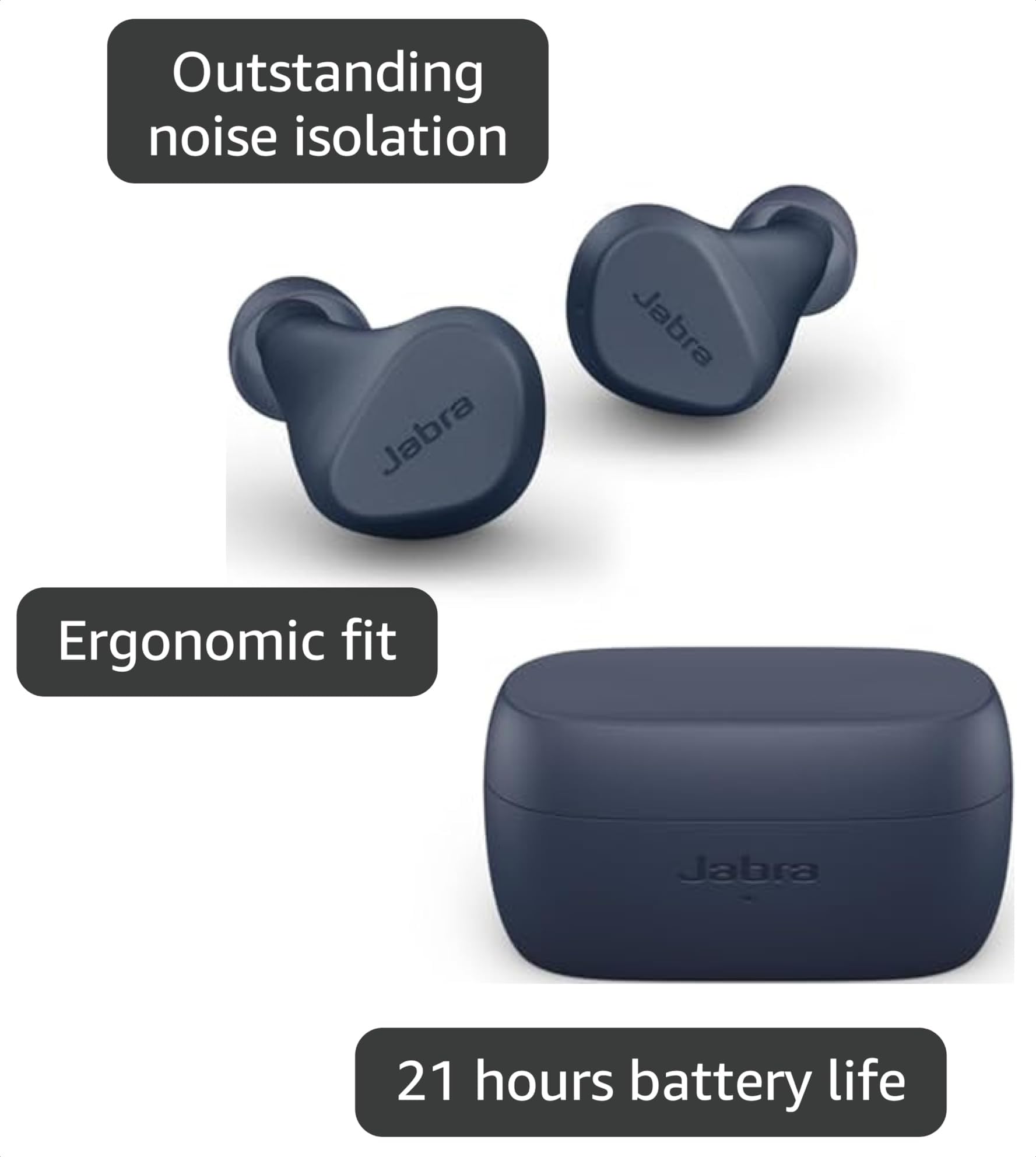 jabra イヤホン Amazon.com: Jabra Elite 2 - True Wireless Earbuds, Noise-Isolating